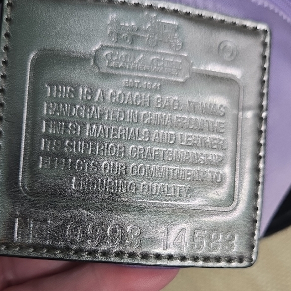 Coach Black and White Geometric Shoulder Bag - Picture 9 of 16